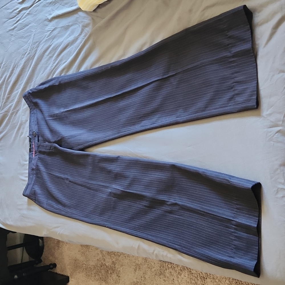 Expozay Dress pants Straight leg Navy blue 32 waist